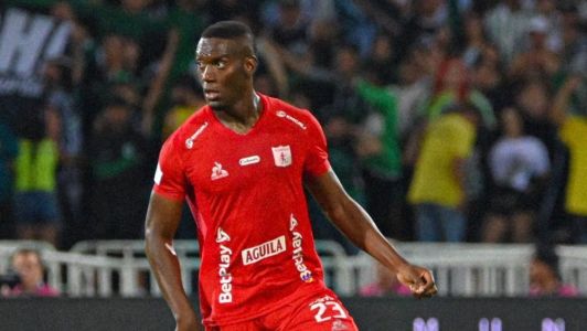 Brayan Medina em ação pelo América de Cali em março de 2025