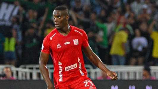 Brayan Medina em ação pelo América de Cali em março de 2025