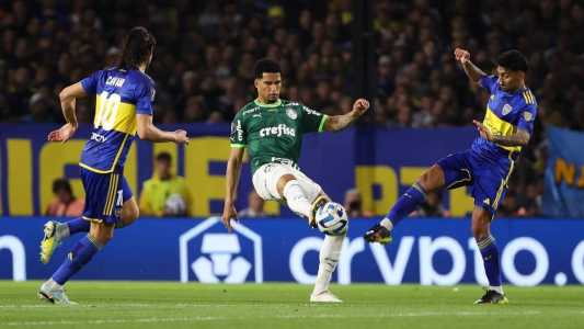 Boca Juniors e Palmeiras no jogo de ida da semifinal