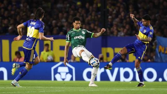 Boca Juniors e Palmeiras no jogo de ida da semifinal