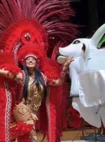 Isabelle Nogueira foi a Cunhã-Poranga do Boi Garantido