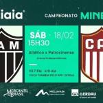 Atlético x Patrocinense: acompanhe jogo do Mineiro no Youtube da Itatiaia