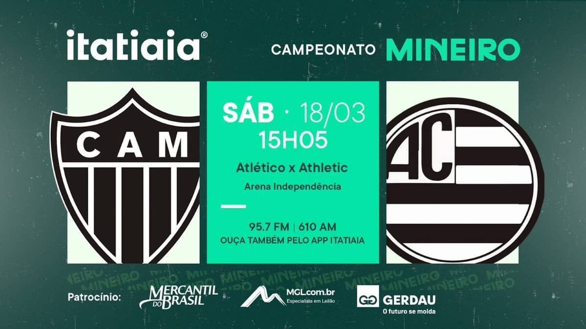 Atlético x Athletic: acompanhe semifinal do Mineiro na Itatiaia