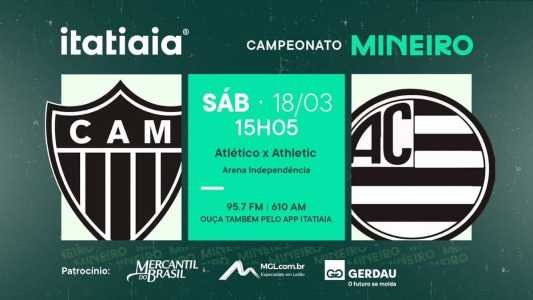 Bola rola às 16h30 no Independência, pelo Campeonato Mineiro