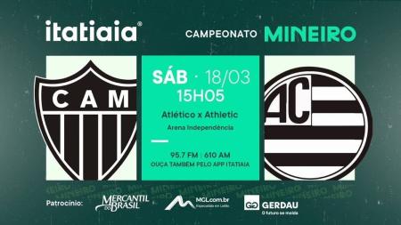 Bola rola às 16h30 no Independência, pelo Campeonato Mineiro