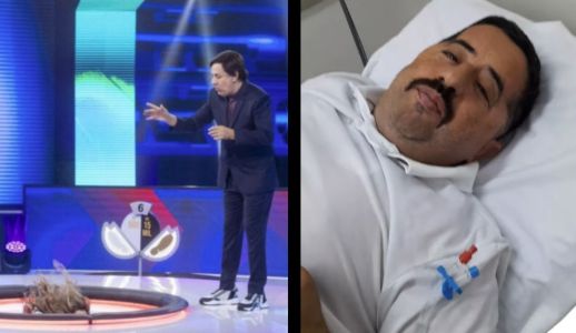 Humorista se machucou ao cair em buraco do programa da Record