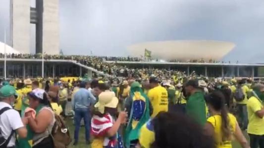 Bolsonaristas depredaram o Congresso Nacional neste domingo