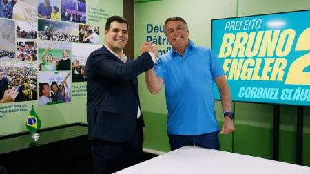 Jair Bolsonaro gravou vídeos para pedir voto em Bruno Engler (PL)