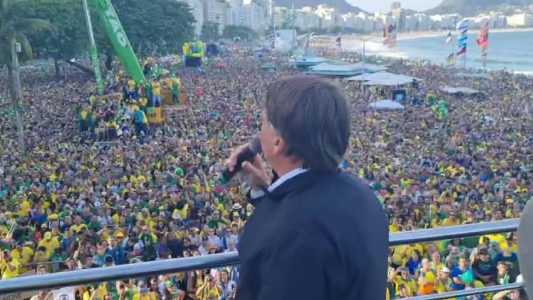 Bolsonaro discursou para apoiadores em evento no 7 de setembro, no Rio de Janeiro