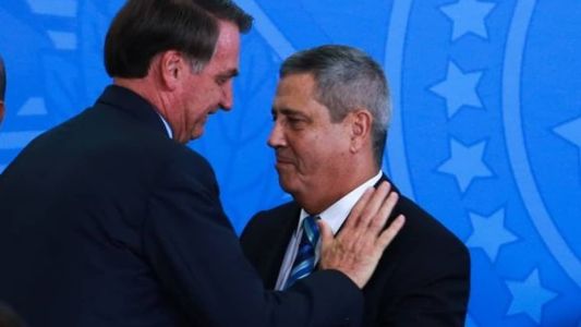 Bolsonaro e Braga Netto no Planalto