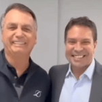 Bolsonaro aparece em vídeo com Ramagem após divulgação de áudio sobre Flávio