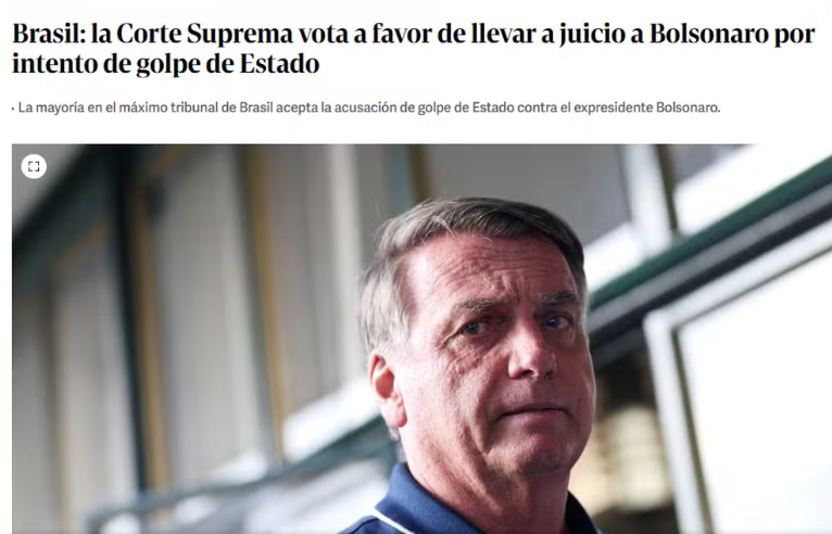 Veja o que diz a imprensa internacional sobre Bolsonaro ter virado réu no Brasil
