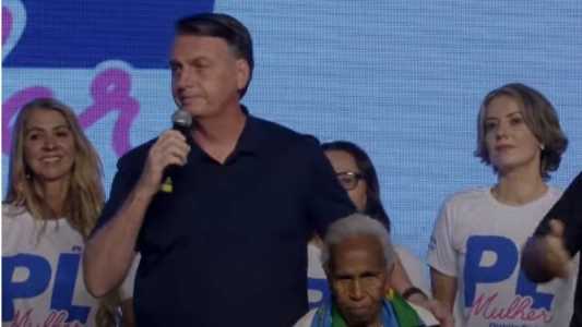 Bolsonaro participou de evento do PL Mulher, comandado por Michelle