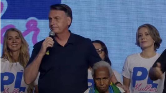 Bolsonaro participou de evento do PL Mulher, comandado por Michelle