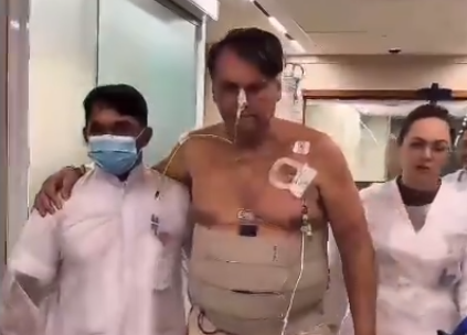 Bolsonaro publica vídeo no hospital durante recuperação de cirurgia