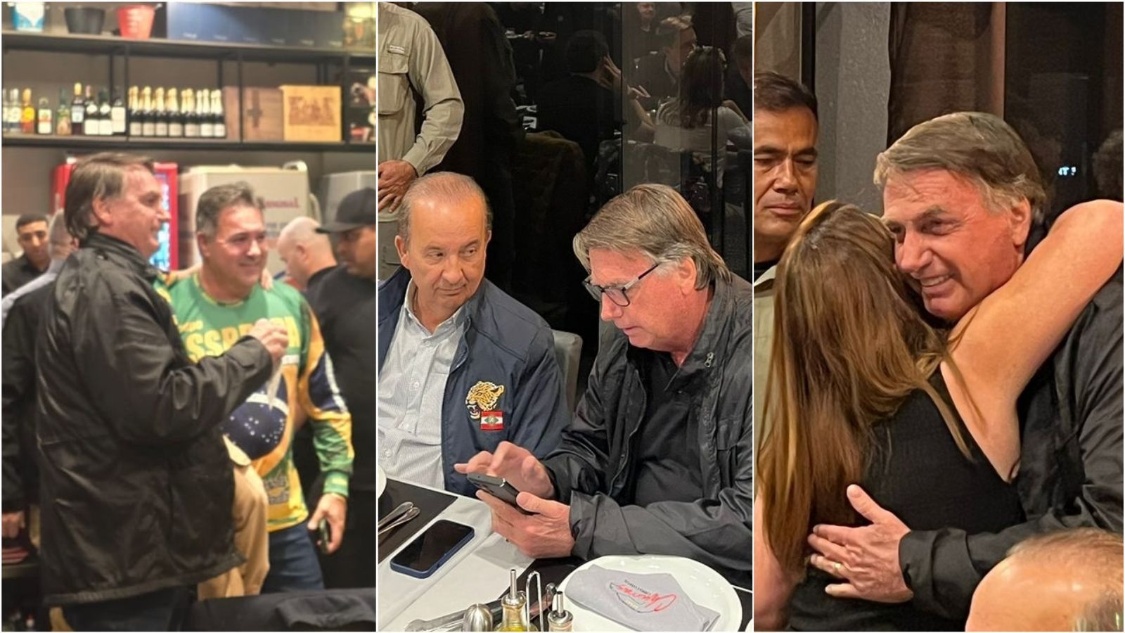 Pré-CPAC, Bolsonaro janta com apoiadores em churrascaria de Balneário Camboriú
