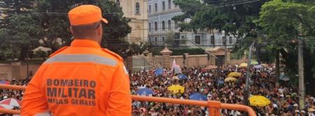 Corpo de Bombeiros Militar de Minas Gerais tem plano de segurança para o Carnaval de BH