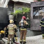 Incêndio destrói carros em garagem de prédio no bairro Serra, em BH