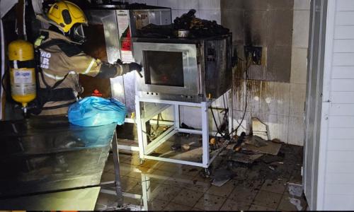 Bombeiros incêndio padaria mercado São João del-Rei (MG)