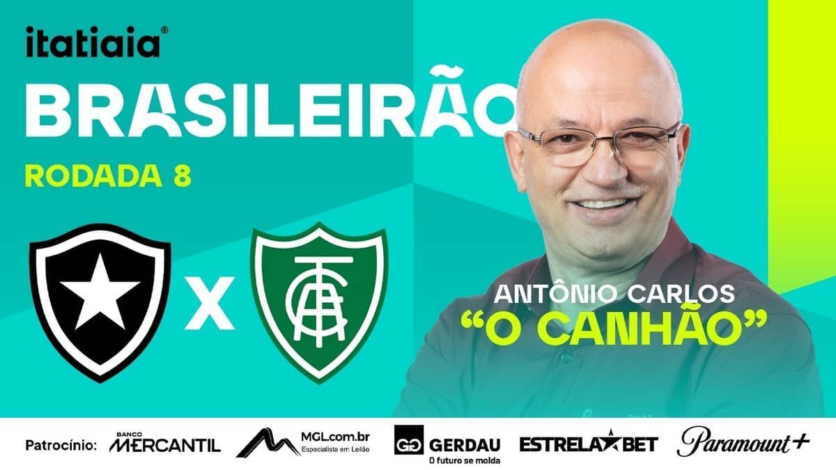 Botafogo x América: assista, ao vivo, à transmissão da Itatiaia