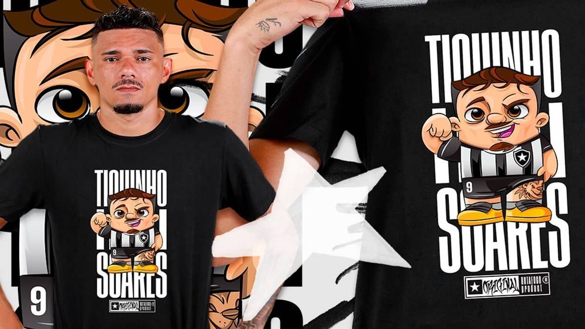 Botafogo lança linha de produtos de Tiquinho Soares