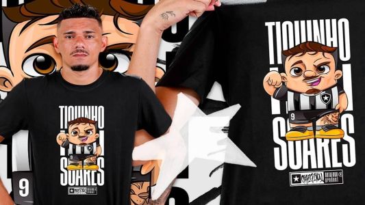 Botafogo lança linha de produtos do Tiquinho Soares