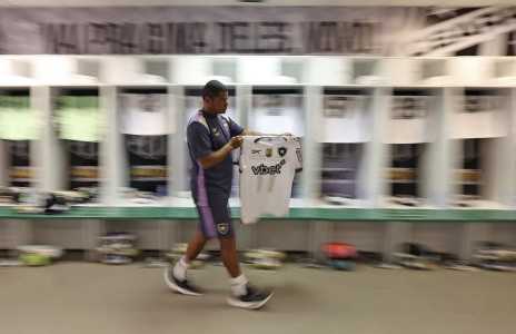 Vestiário do Botafogo para duelo com o Fortaleza, pelo Brasileirão 2025