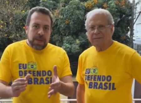 Guilherme Boulos e José Dirceu gravaram vídeo criticando fala de porta-voz do governo Trump