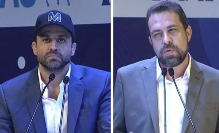 Pablo Marçal e Guilherme Boulos trocaram xingamentos durante debate em São Paulo