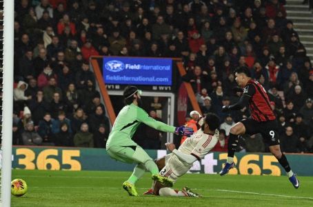 Gol de Evanilson em Bournmeouth 3 x 2 Liverpool, pela Premier League 2025/2026