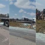 BR-040: morre motorista de caminhão que capotou em acidente na Grande BH