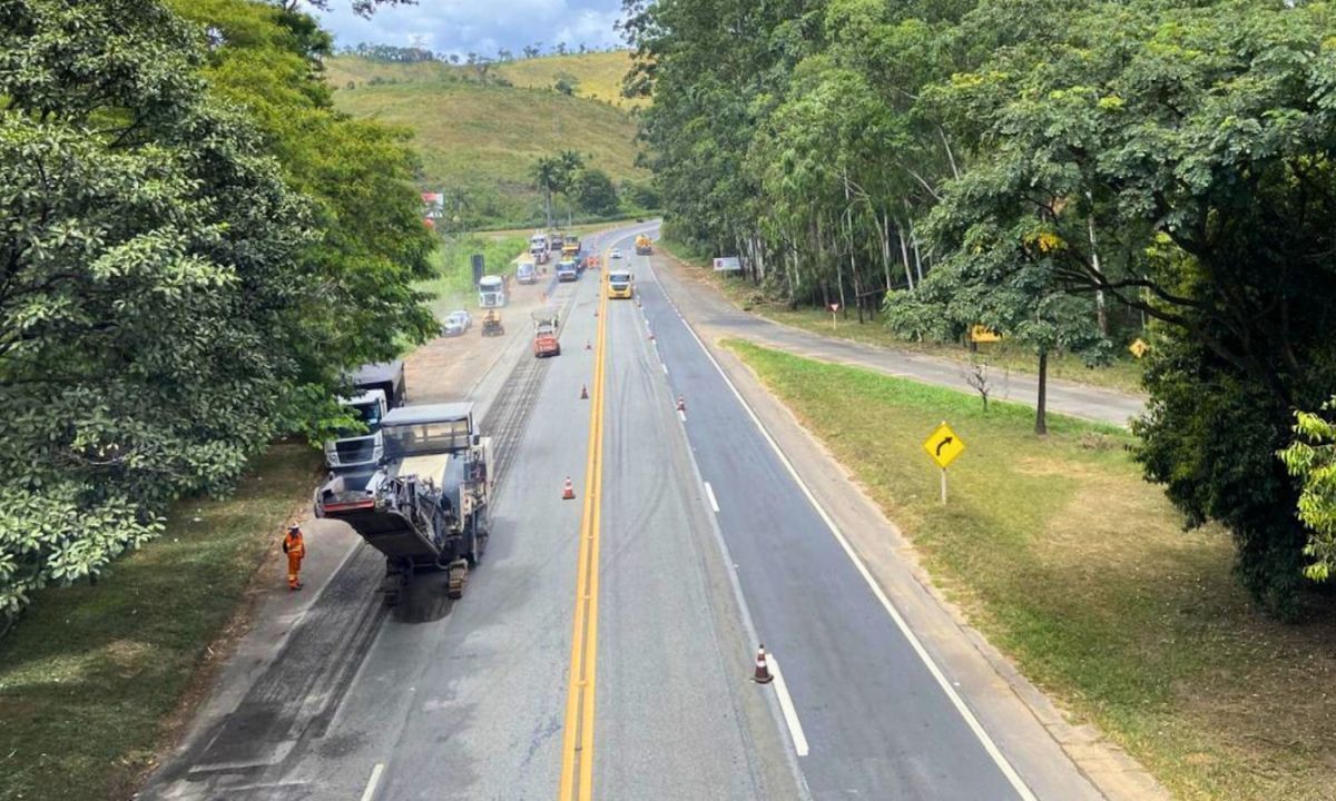 BR-040 recebe melhorias e reparos em trechos da Zona da Mata