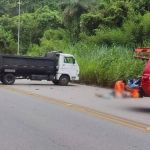 Vídeo: BR-262, em Sabará, é fechada após atropelamento