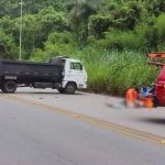 Vídeo: BR-262, em Sabará, é fechada após atropelamento
