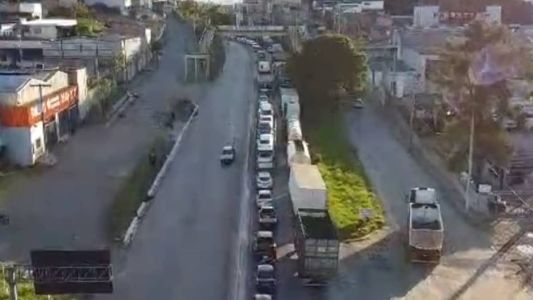 BR-381 tem fila quilométrica de carros na manhã desta quinta-feira (7)