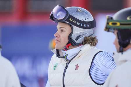 Lucas Pinheiro Braathen em preparação para disputa nos Jogos Olímpicos de Inverno Milão-Cortina