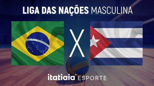 Brasil x Cuba, pela Liga das Nações Masculina de vôlei