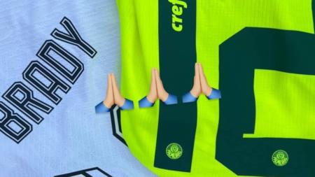 Brady registrou os uniformes nas redes sociais