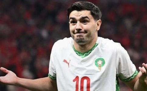 Brahim Díaz em partida pelo Marrocos
