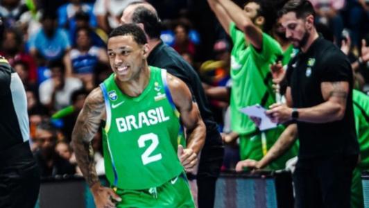 Yago Santos em Brasil x Argentina, na final da AmeriCup