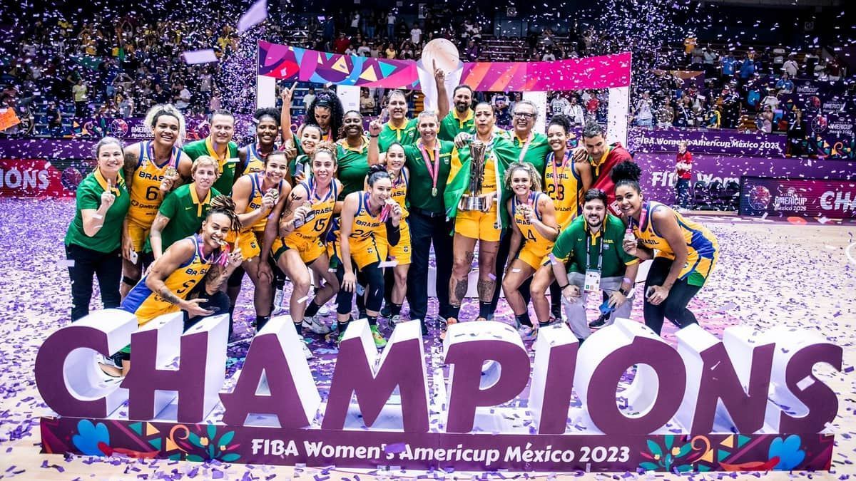 Brasil bate EUA e conquista Copa América feminina de Basquete