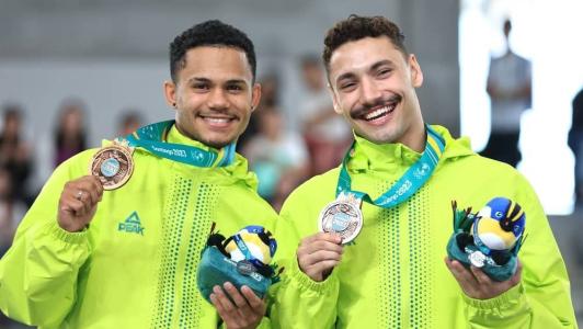 Brasil conquistou o bronze na ginástica de trampolim
