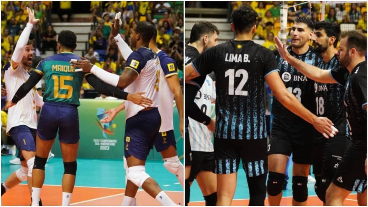 Brasil encara Argentina na decisão do Sul-Americano de Vôlei Masculino 