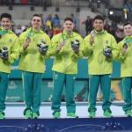 Brasil é bronze na ginástica masculina por equipes no Pan de Santiago