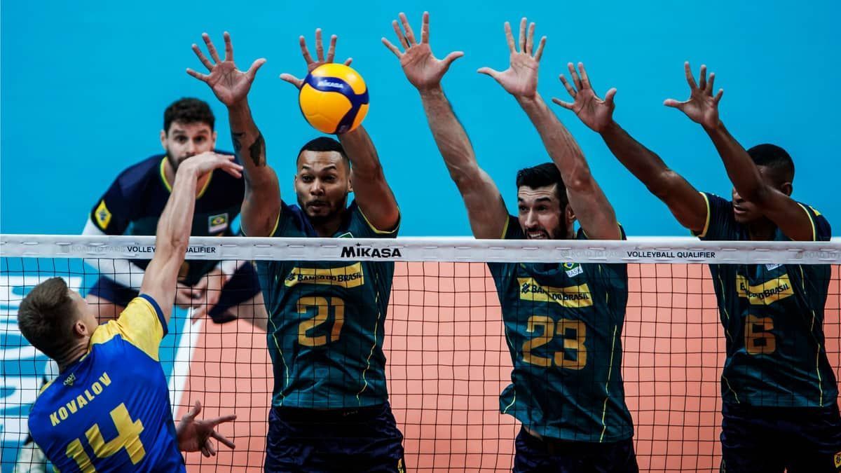 Em jogo eletrizante, Brasil passa sufoco, mas vence Ucrânia no Pré-Olímpico de Vôlei 