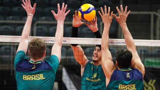 Brasil em treinamentos para o Pré-Olímpico de Vôlei