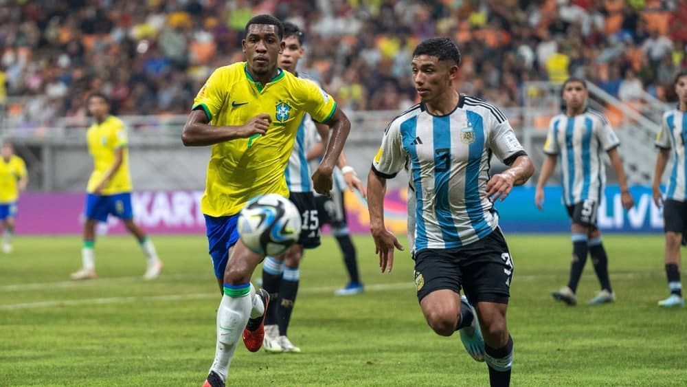 Brasil perde para a Argentina e é eliminado da Copa do Mundo sub-17