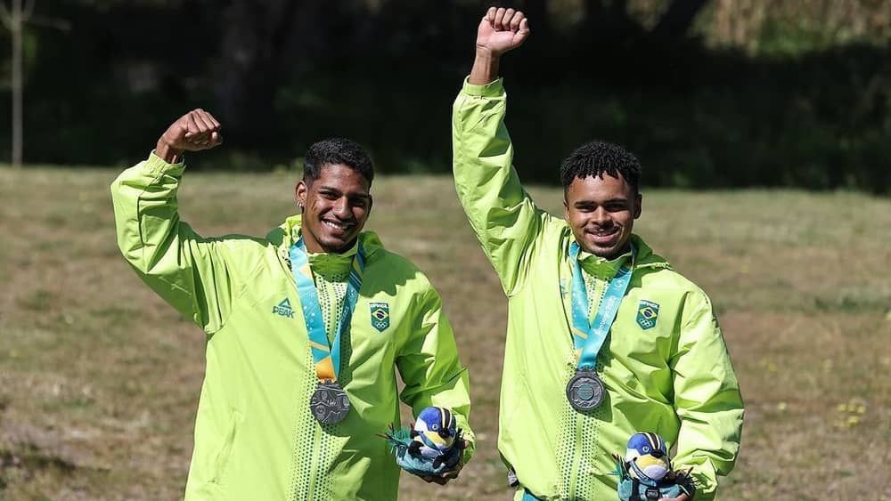 Pan-Americano: Evandilson Avelar e Filipe Vieira ganham prata na canoagem para o Brasil