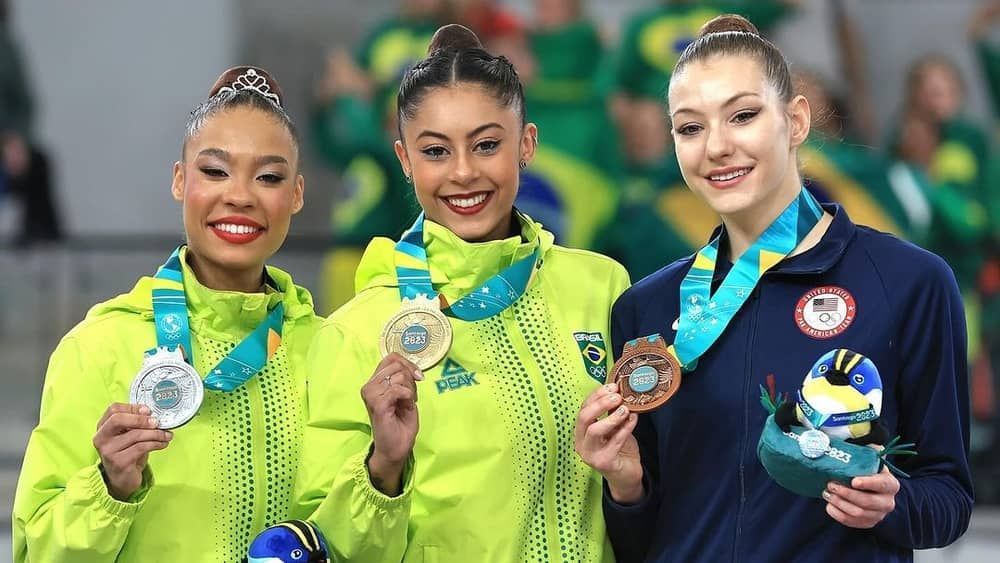 Brasil conquista ouro e prata na ginástica rítmica nos Jogos Pan-Americanos
