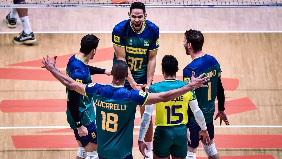 Brasil vence os Países Baixos e se classifica para a fase final da Liga das Nações de Vôlei